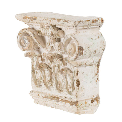 8.1x2.8x7.9' Antique White Wall Shelf